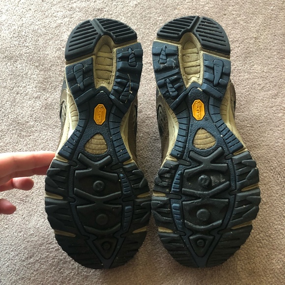 Merrell Overdrive chocolate/Pearl Blue trail running shoe Women's 7.5 - Picture 3 of 7